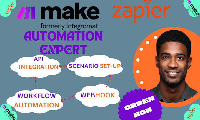 Bestseller - make com, made com integromat zapier make com automation zapier automation