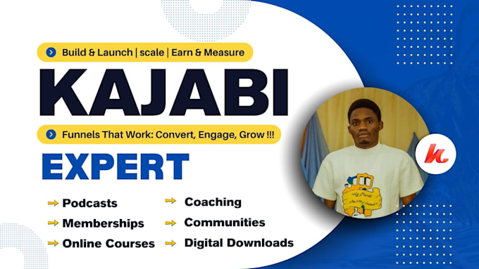 Gig Preview - Be your kajabi expert kajabi online course kajabi website kajabi landing page