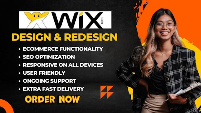 Gig Preview - Design wix website redesign wix website recreate wix website