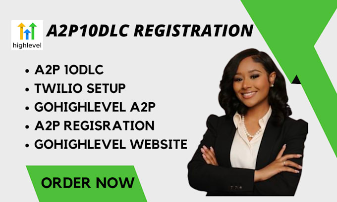 Bestseller - a2p 10dlc registration and gohighlevel integration for sms marketing