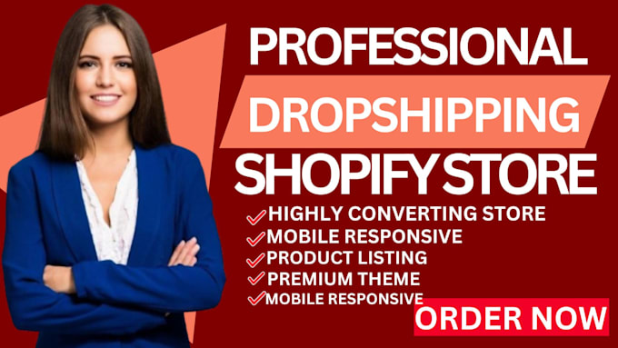 Gig Preview - Set up a professional shopify dropshipping ecommerce store