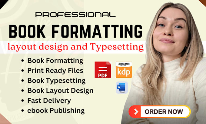 Bestseller - do book formatting layout design, KDP ebook typesetting and print page layout