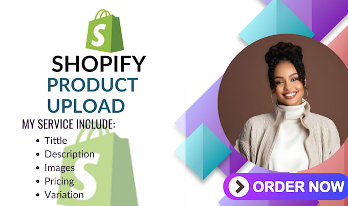 Gig Preview - Design your shopify product upload shopify product upload