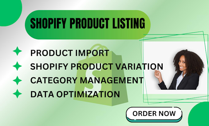 Gig Preview - Do shopify product listing and data entry