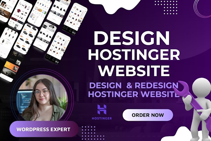 Gig Preview - Build hostinger website, hostinger website design, hostinger redesign, hostinger