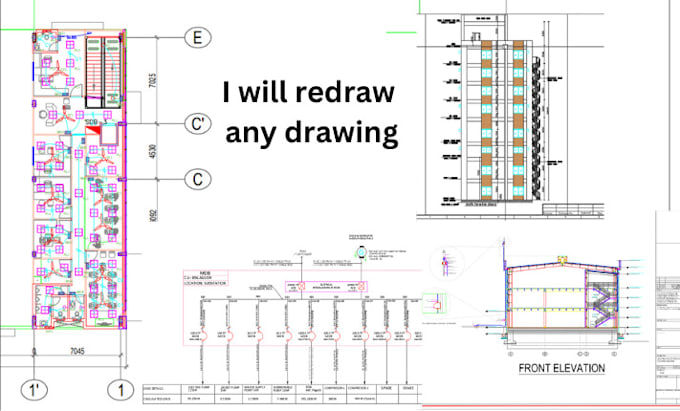 Gig Preview - Redraw any drawing, layout drawing and circuit diagram to autocad