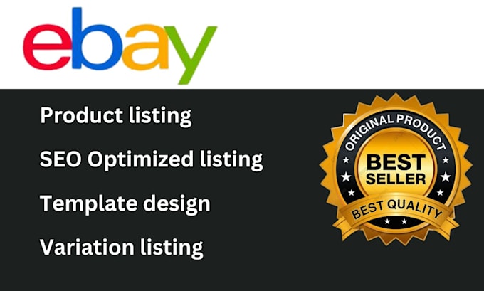 Bestseller - design responsive ebay listing template, seo listing, ebay store design