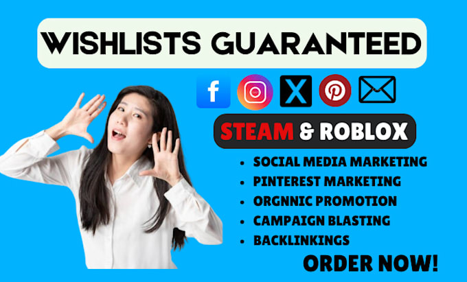 Bestseller - steam game promotion pc games roblox game marketing to boost steam wishlists