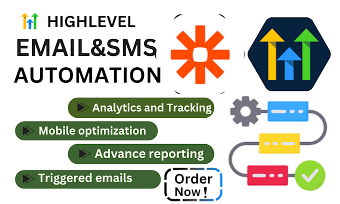 Gig Preview - Setup gohighlevel sms automation email template ghl outbound call conversional