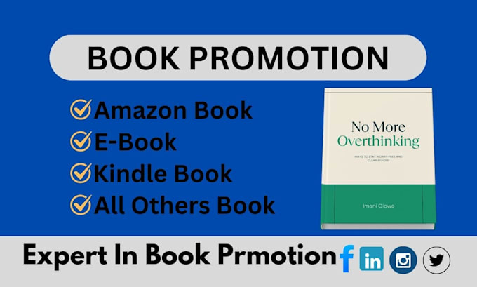 Gig Preview - Do amazon book promotion ebook and kindle book marketing