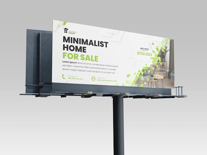 Gig Preview - Design real estate billboard, yard sign, signage, signboard and vinyl banner