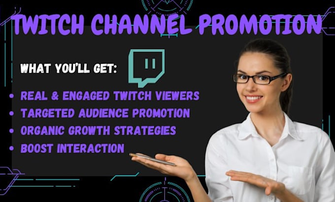 Bestseller - organically promote your twitch channel to gain real viewers