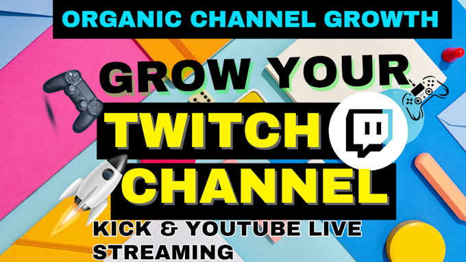 Bestseller - promote your twitch channel to bring live viewers