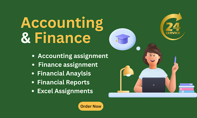 Gig Preview - Do accounting and finance assignments, financial analysis, reports, excel tasks