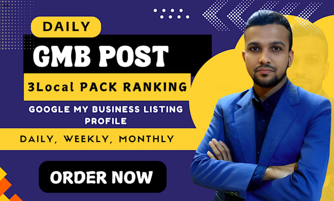 Bestseller - optimize google my business listing profile 40 gmb post for 3 pack local ranking