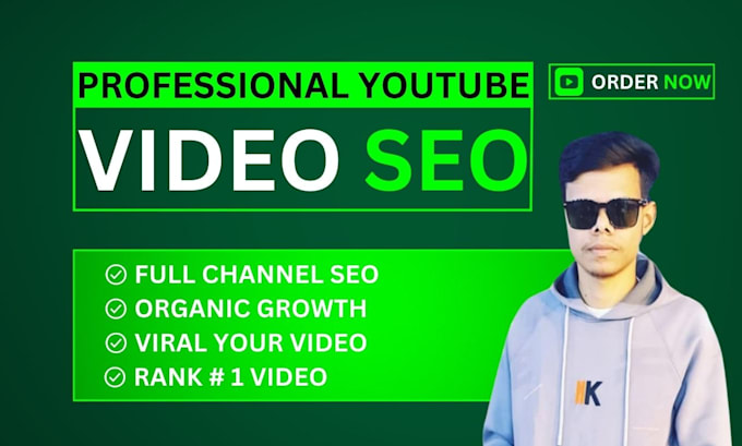 Bestseller - do best youtube video SEO on the top rank and organic channel optimization