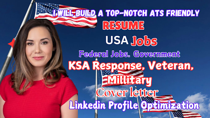 Gig Preview - Craft federal resumes, veteran, military,  USA jobs, and civilian resume