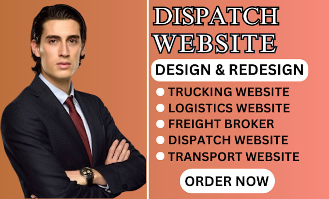 Gig Preview - Create trucking, logistics, dispatch, freight broker website