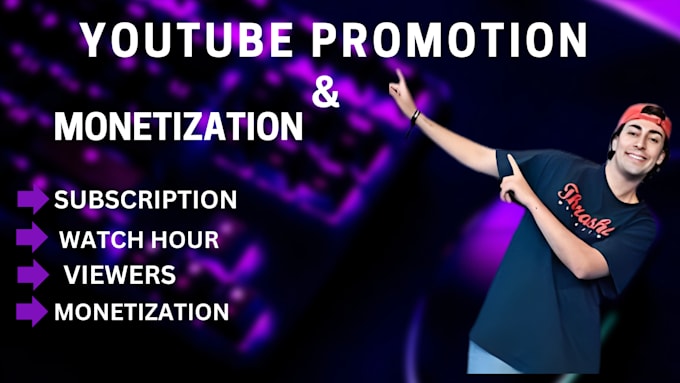 Gig Preview - Youtube channel promotion and monetization by google ads