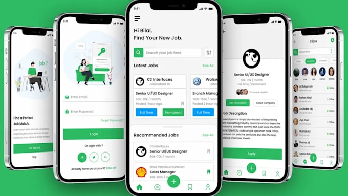 Bestseller - create ai job portal app, online recruitment portal app, employment portal app