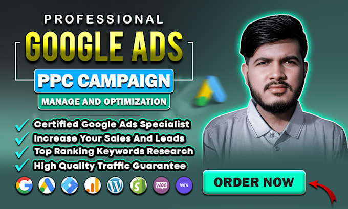 Gig Preview - Setup and manage google ads adwords search ads PPC campaigns