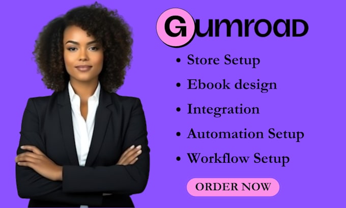 Bestseller - setup gumroad shop,ebook design,digital product design, workflow integration