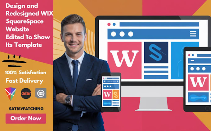 Bestseller - design and redesigned the wix squarespace website edited to show its template