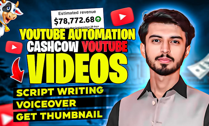 Gig Preview - Create youtube top 10 faceless cash cow videos, cash cow faceless video editing