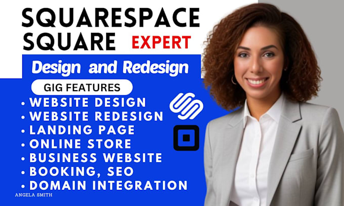 Bestseller - squarespace website design redesign square online store listing SEO squareup