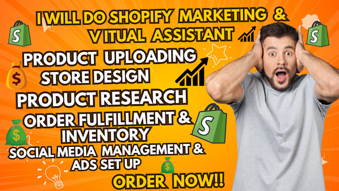 Bestseller - be your shopify virtual assistant shopify marketing and boost your store sales