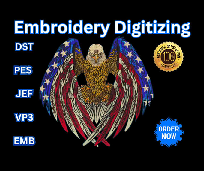 Gig Preview - Digitize image for embroidery digitizing design, convert to dst 1 hour