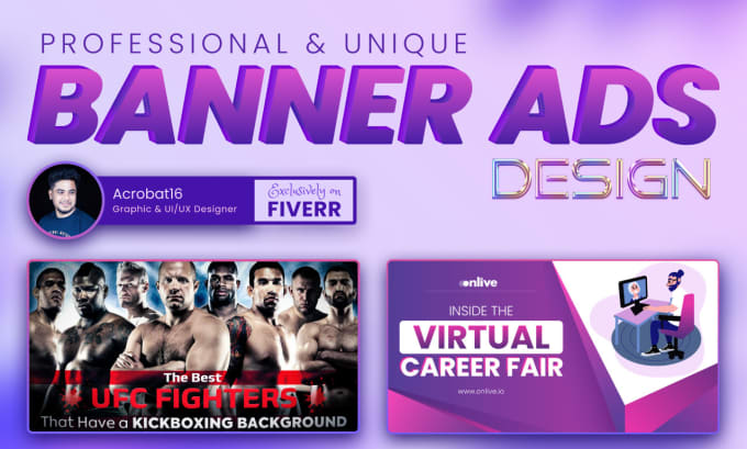 Bestseller - design professional  banner ads, blog, web headers for you