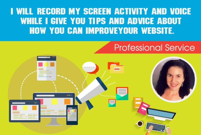 Gig Preview - Record my voice and screen activity as I give you my opinion about your website