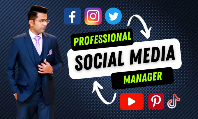 Gig Preview - Be your social media manager for 7 days