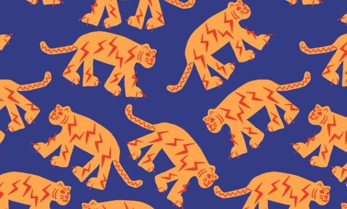 Gig Preview - Design seamless textile patterns for kids