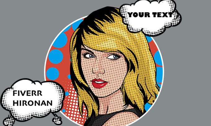 Gig Preview - Draw you in a retro pop art style