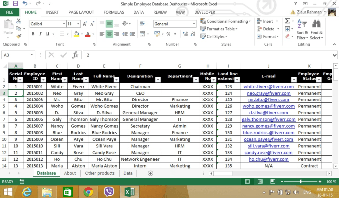 auto for excel format excel design professional microsoft with database