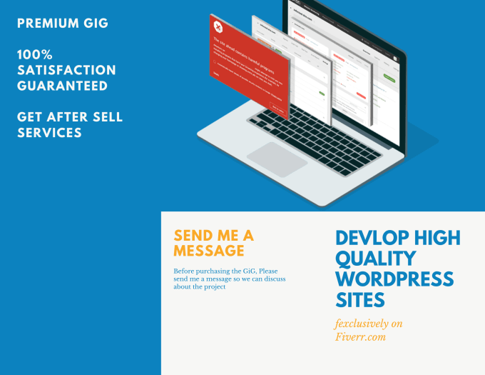 Gig Preview - Develop high quality responsive wordpress website