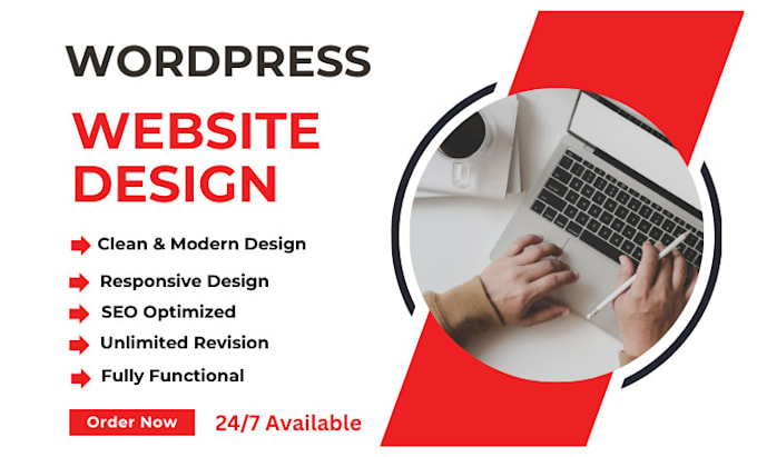 Gig Preview - Create wordpress website design and website development