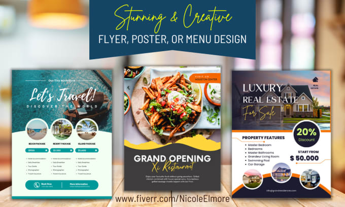 Gig Preview - Design a flyer, menu, brochure or poster graphic