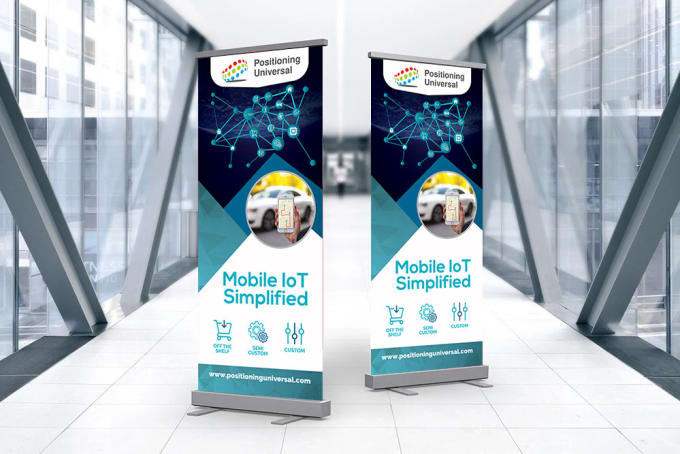 Gig Preview - Design roll up, retractable, pull up banner for your event