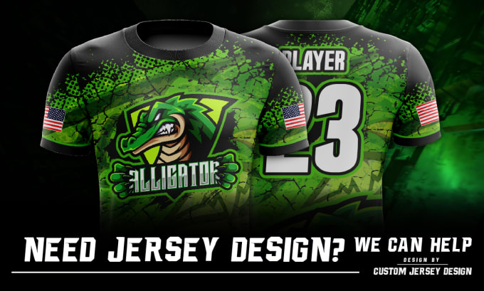 Gig Preview - Do custom jersey design or sublimation design