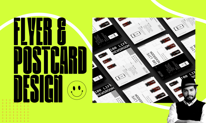 Gig Preview - Do business flyer design and postcard design, free mockups