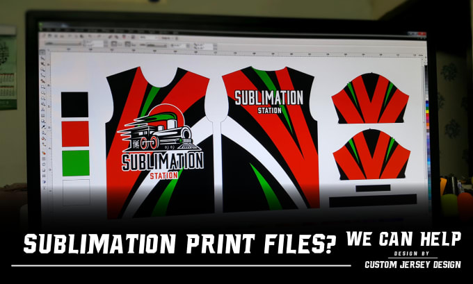 Gig Preview - Prepare printing file for your sublimation jersey design