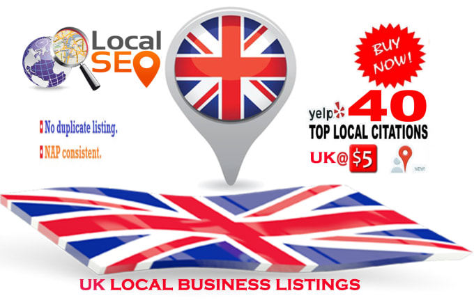 Gig Preview - Do 40 UK live local citations for your business listings