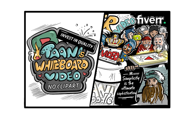 Gig Preview - Create custom whiteboard animations explainer doodle video animation