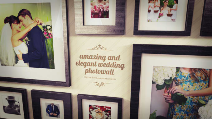 Gig Preview - Create the most amazing wedding photowall video