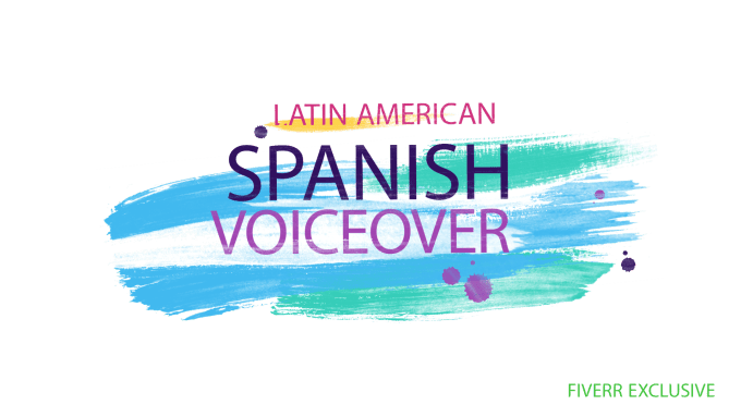 Gig Preview - Record your voice over in spanish