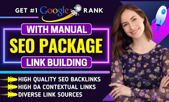 Gig Preview - Do elite SEO backlinks service package with high da link building