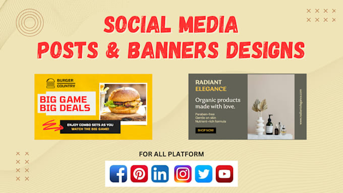 Gig Preview - Design creative social media design, post, banner ads